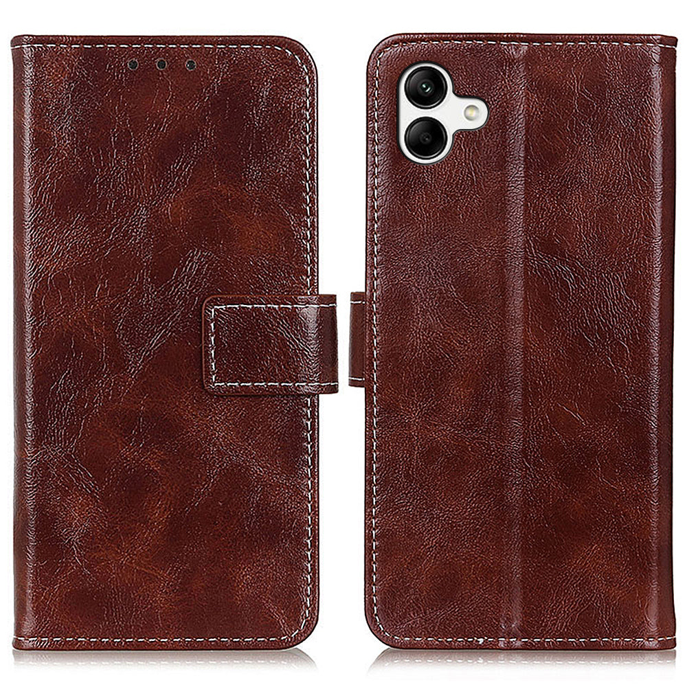 Peněženka na telefon pro Samsung Galaxy F14 5G Retro Crazy Horse Texture PU kožený kryt se stojánkem Peněženka na telefon pro Samsung Galaxy F14 5G Retro Crazy Horse Texture PU kožený kryt se stojánkem